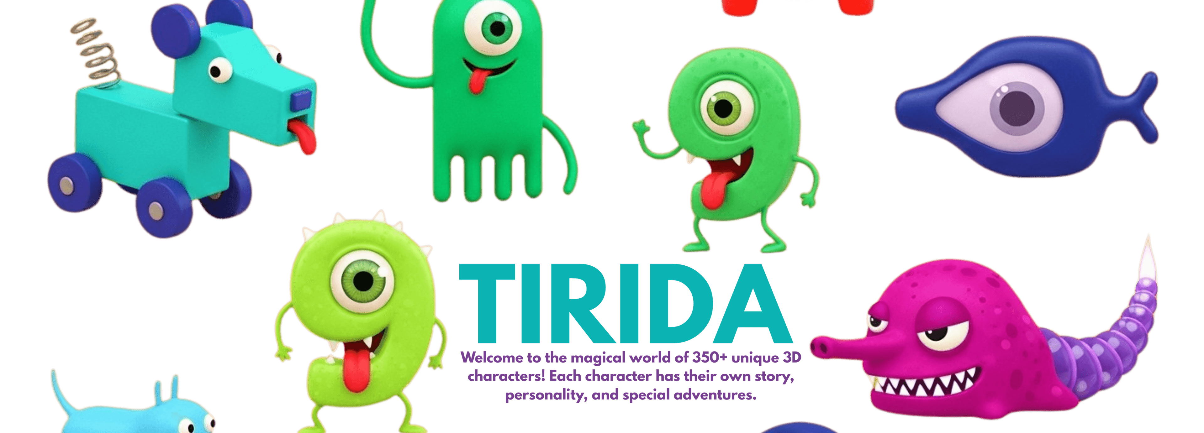 TIRIDA - Fantastical characters exploring the world